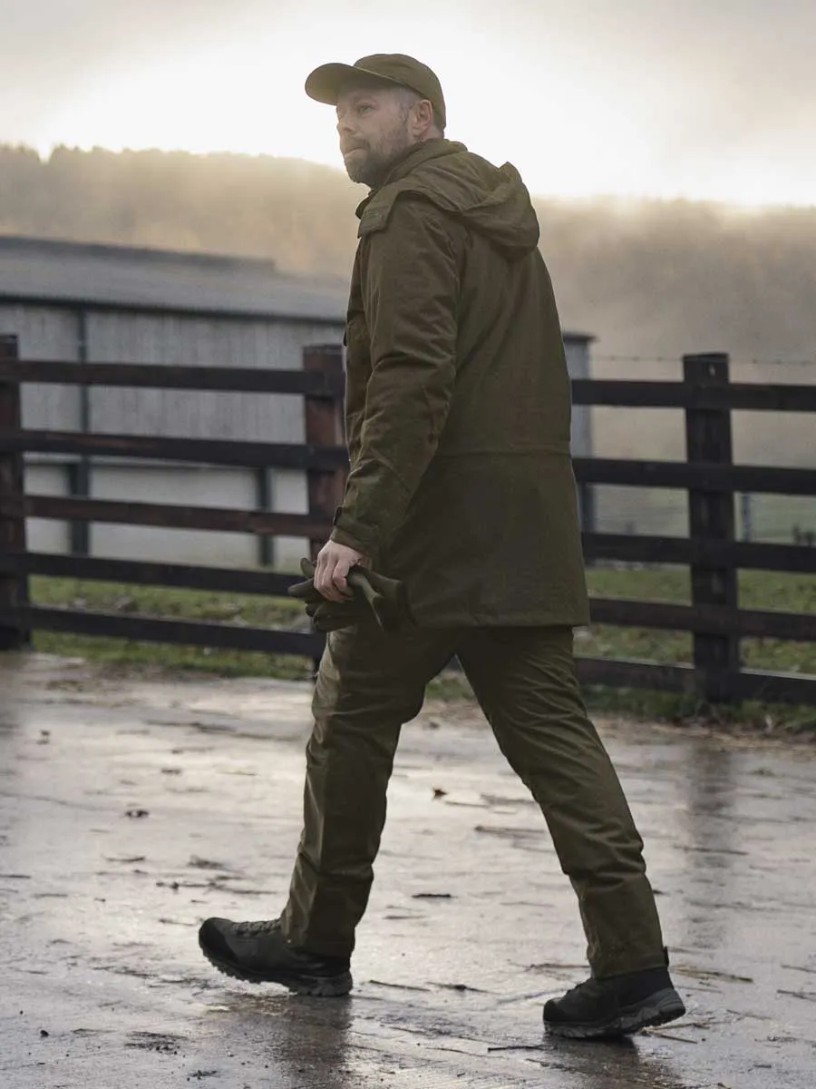 50% OFF SEELAND Avail Smock - Mens - Pine Green Melange - Size: UK 40" (EU50)