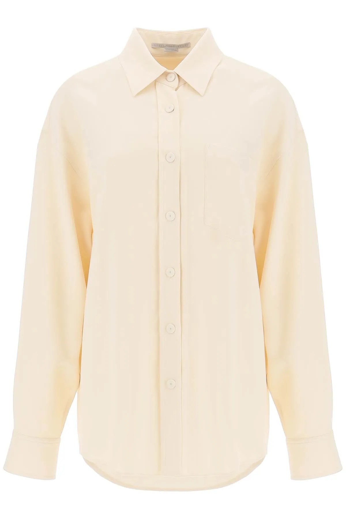 Stella Mccartney Oversized Shirt In Crepe Jersey